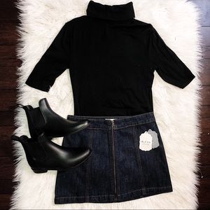 Altar'd State| Zip Denim Skirt